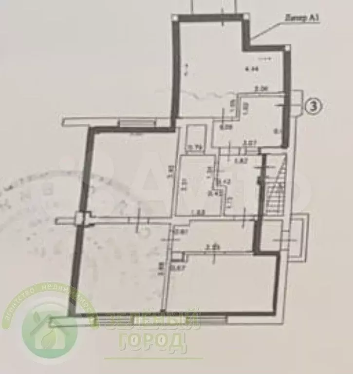 3-к. квартира, 71 м, 1/2 эт. - Фото 0