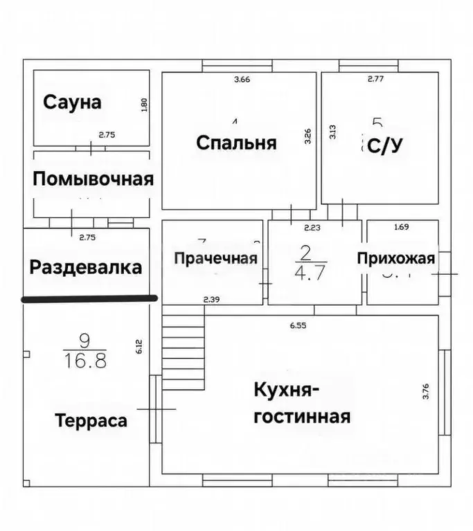 Дом в Татарстан, Казань Казмелькомбинат № 3 СНТ, 45 (137 м) - Фото 2