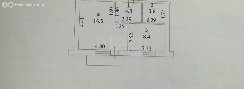 1-комнатная квартира: Задонск, Запрудная улица, 13А (32.8 м) - Фото 1