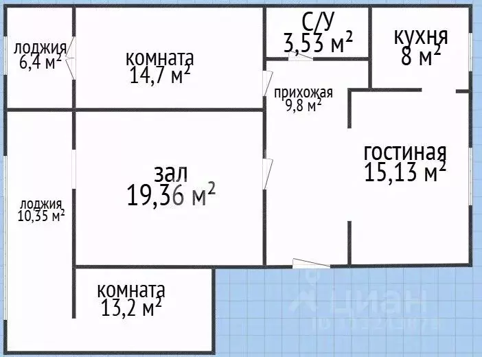 4-к кв. Дагестан, Махачкала ул. Учительская, 13Вк2 (100.0 м) - Фото 2
