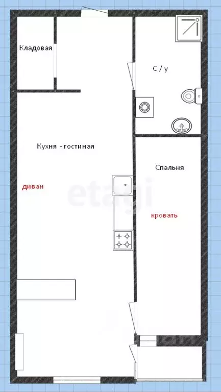 1-к кв. Приморский край, Владивосток ул. Нейбута, 8 (27.6 м) - Фото 1