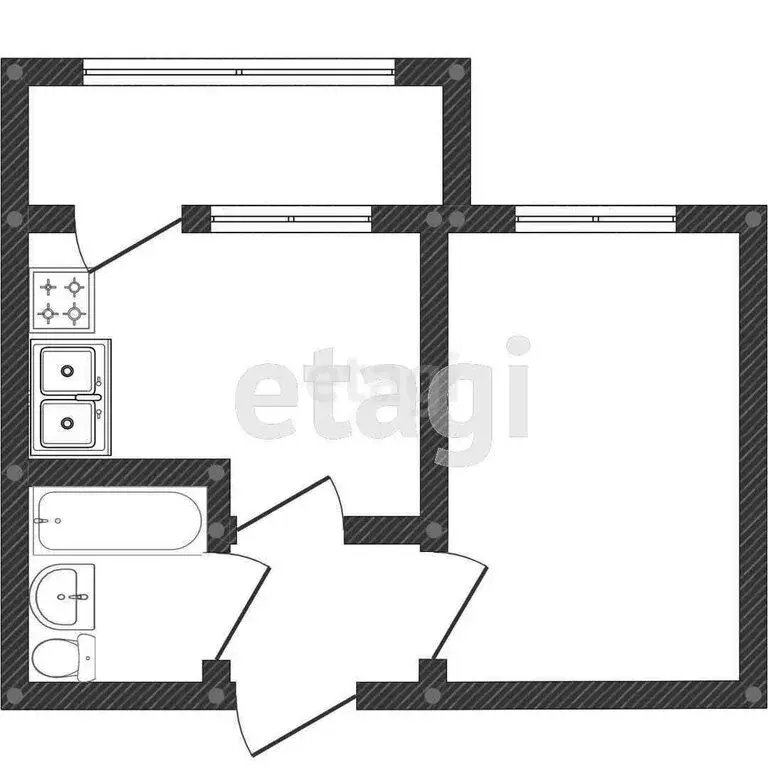 1-комнатная квартира: Калининград, Артиллерийская улица, 83 (49 м) - Фото 0