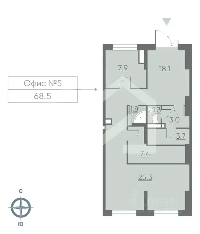 Торговая площадь в Москва Производственная ул., 19Ак2 (69 м) - Фото 2