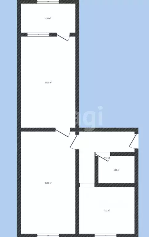 2-к кв. Дагестан, Каспийск ул. Хизроева, 35 (49.9 м) - Фото 2
