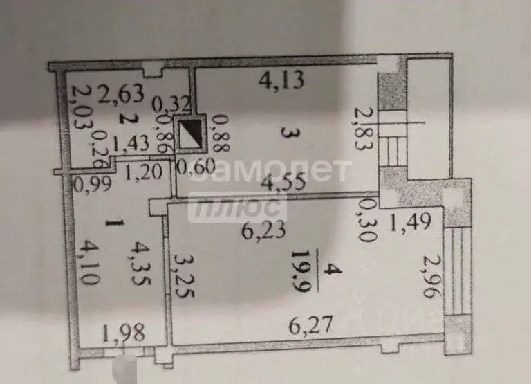 1-к кв. Липецкая область, Липецк ул. Хренникова, 1 (47.5 м) - Фото 2