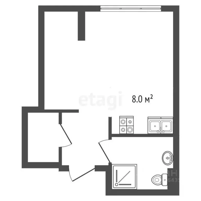 1-к кв. Москва ул. Бутлерова, 7Б (28.0 м) - Фото 1