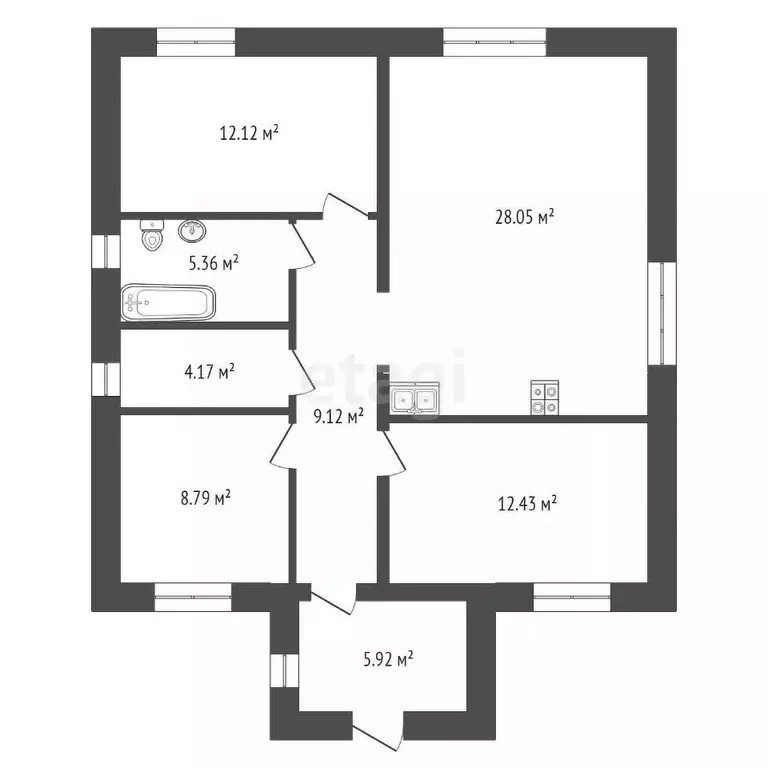 Дом в Пермский край, Болдино Лайф кв-л  (85 м) - Фото 2