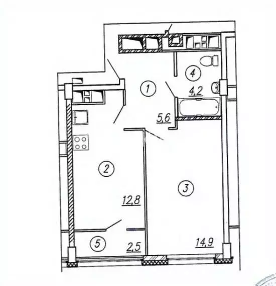1-к кв. Ивановская область, Иваново Видный мкр, 8 (40.2 м) - Фото 2