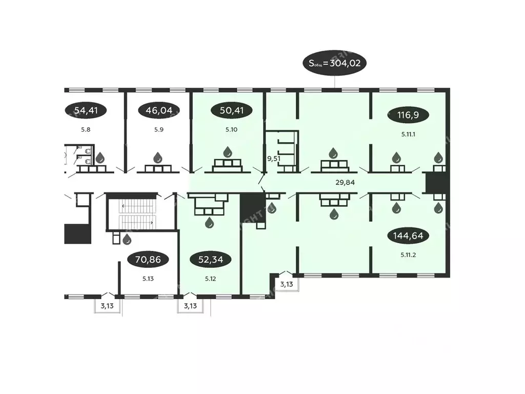 Офис в Санкт-Петербург Коломяжский просп., 19 (410 м) - Фото 2