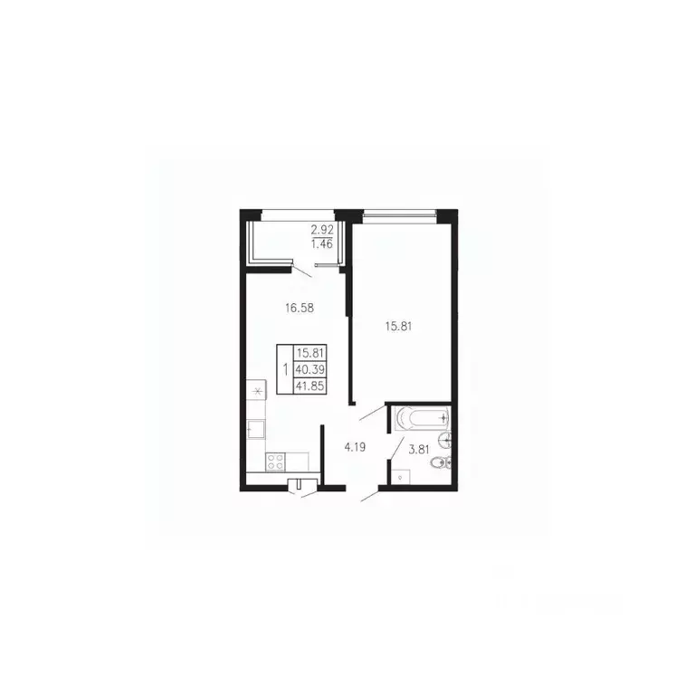 1-к кв. Крым, Феодосия муниципальный округ, Приморский пгт Просторы ... - Фото 1