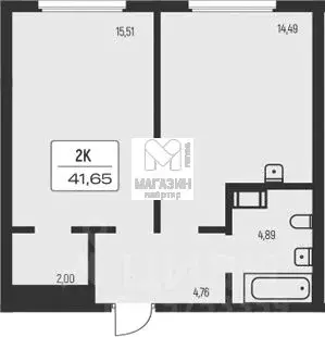 1-к кв. Ленинградская область, Всеволожский район, Заневское городское ... - Фото 2