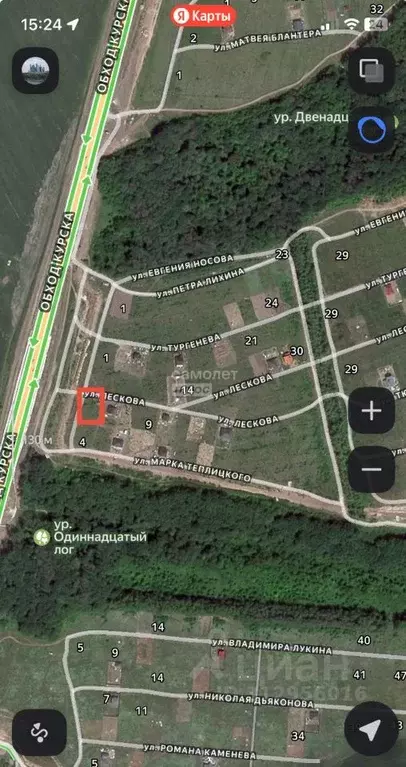 Участок в Курская область, Курск ул. Лескова, 39 (10.0 сот.) - Фото 0