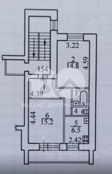 2-к кв. Новосибирская область, Новосибирск Ельцовская ул., 4 (51.3 м) - Фото 2