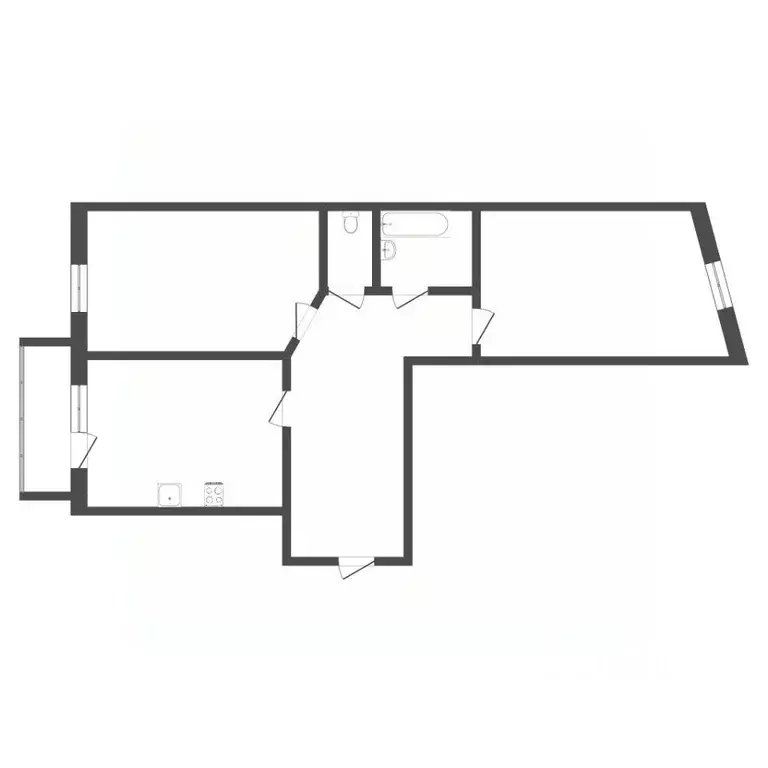 2-к кв. Тюменская область, Тюмень ул. Осипенко, 73 (65.5 м) - Фото 2