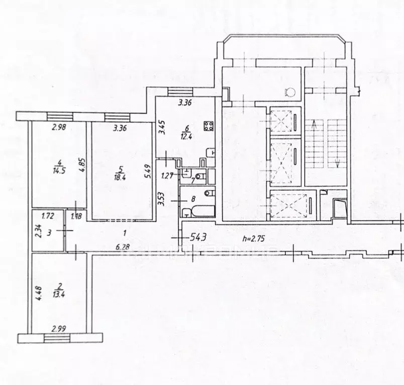 3-к кв. Московская область, Балашиха ул. Демин луг, 4 (83.9 м) - Фото 1