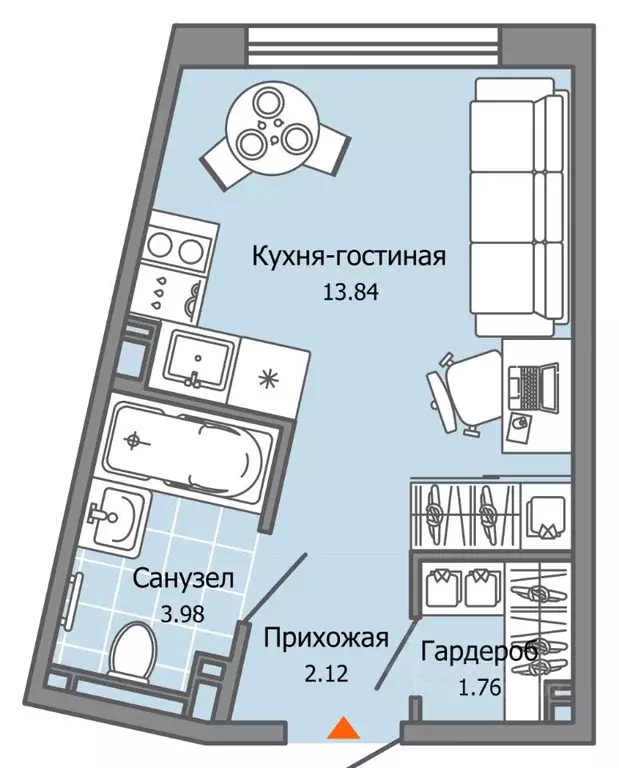 Студия Ульяновская область, Ульяновск Город Новаторов жилой комплекс, ... - Фото 0