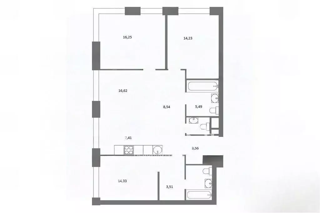 4-к кв. Москва просп. Генерала Дорохова, 39к2Л (96.1 м) - Фото 2