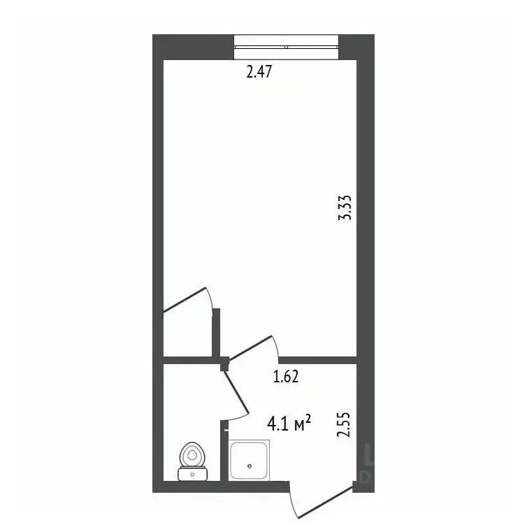 Студия Тюменская область, Тюмень проезд Геологоразведчиков, 46 (13.4 ... - Фото 1