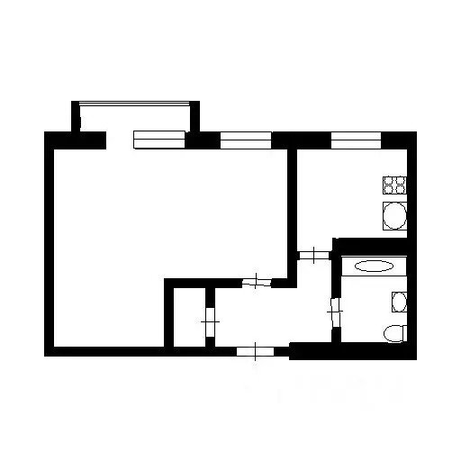 1-к кв. Башкортостан, Уфа Дуванский бул., 26 (37.9 м) - Фото 2