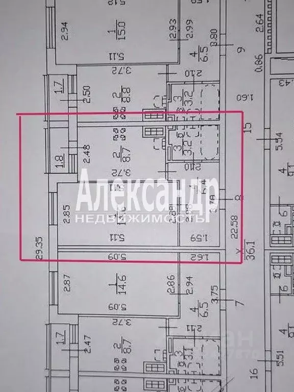 1-к кв. Санкт-Петербург Туристская ул., 23к4 (32.9 м) - Фото 2