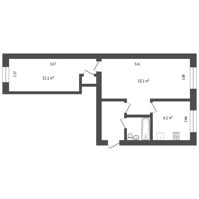 2-к кв. Ивановская область, Иваново ул. Кузнецова, 48 (44.0 м) - Фото 2