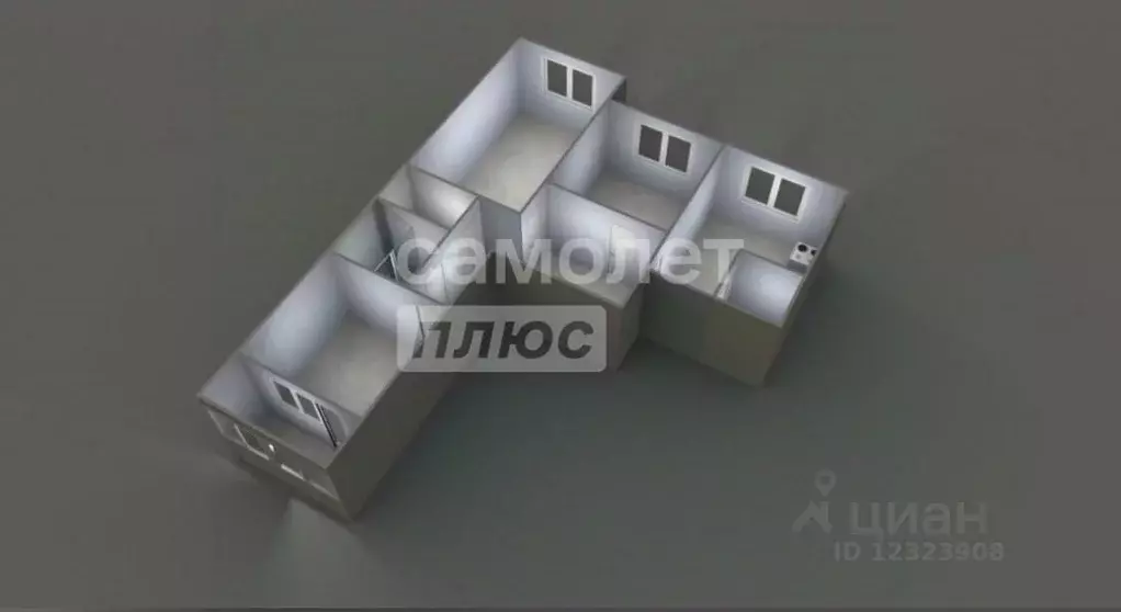 3-к кв. Московская область, Подольск ул. Курчатова, 61б (66.6 м) - Фото 2