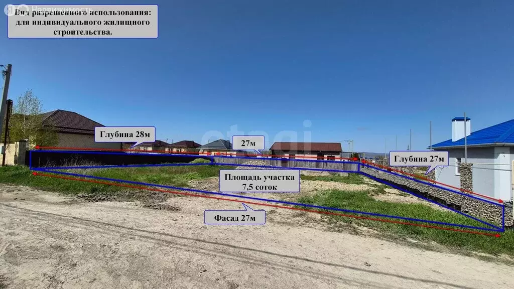 Участок в село Гай-Кодзор, улица Генерала Н. Сафаряна (7.5 м) - Фото 1