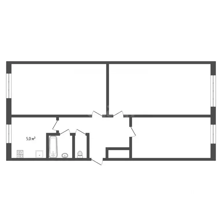3-к кв. Тюменская область, Тюмень проезд Геологоразведчиков, 32 (61.2 ... - Фото 1