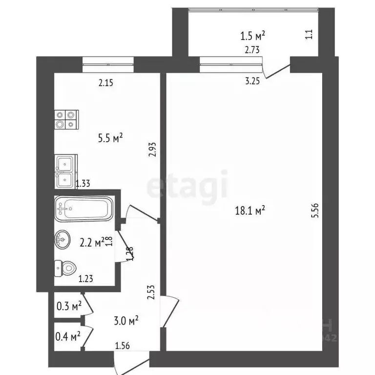 1-к кв. Забайкальский край, Чита ул. Шевченко, 21 (29.5 м) - Фото 1