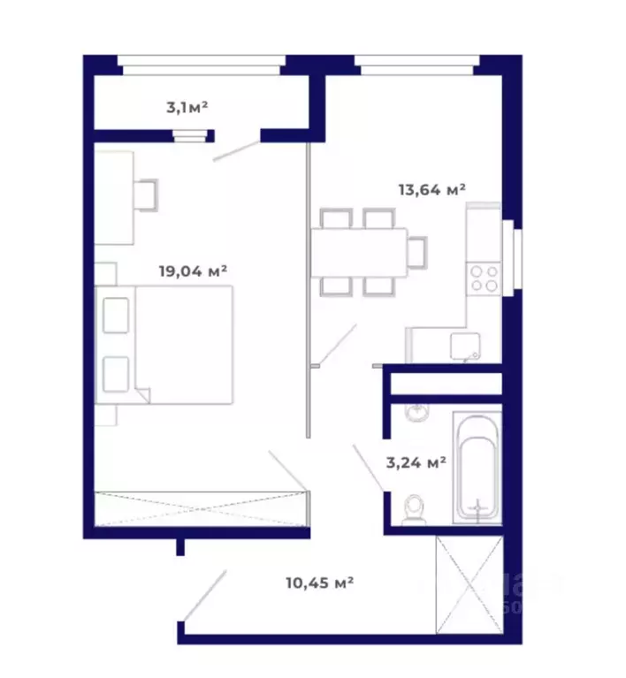 1-к кв. Иркутская область, Иркутский муниципальный округ, Маркова рп, ... - Фото 0