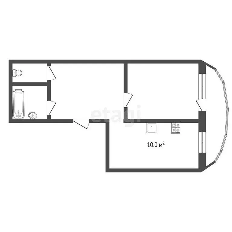 2-комнатная квартира: Орёл, Артельный переулок, 6А (54 м) - Фото 0