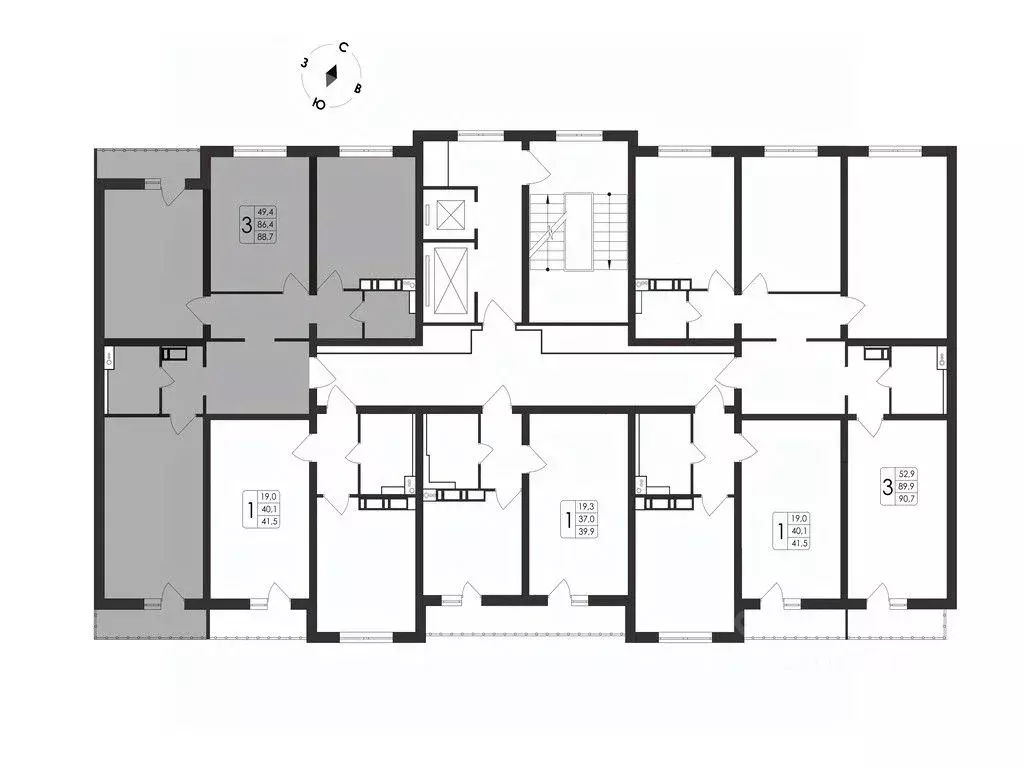 3-к кв. Воронежская область, Воронеж Первое Мая мкр, Май жилой ... - Фото 2