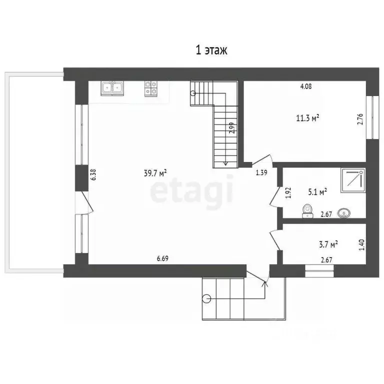 Дом в Тюменская область, Тюмень ул. Бориса Збарского (120 м) - Фото 2