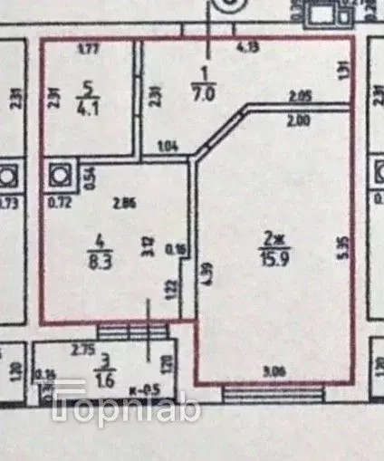 1-к кв. Калининградская область, Калининград Тихорецкая ул. (36.0 м) - Фото 2
