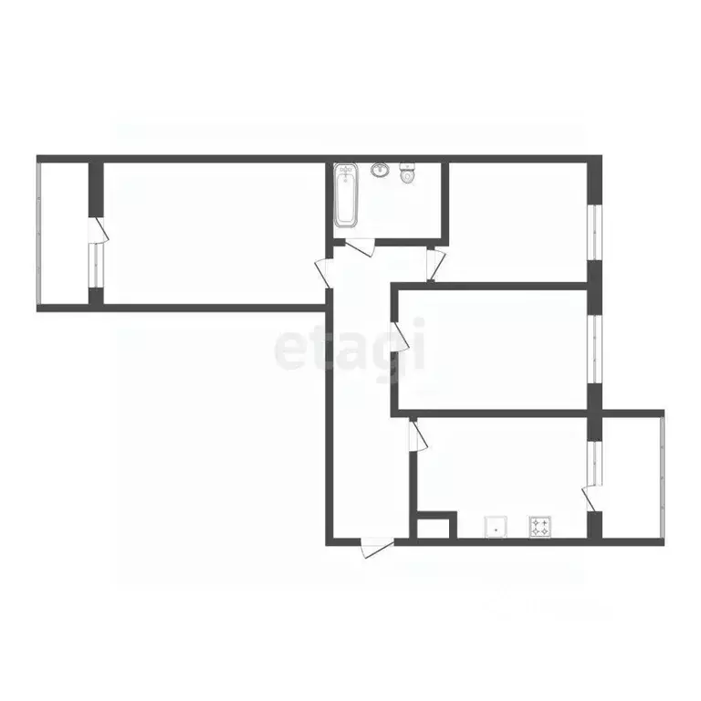 3-к кв. Смоленская область, Смоленск ул. Нормандия-Неман, 7 (85.8 м) - Фото 2