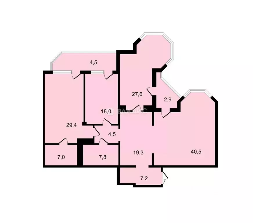 3-к кв. Москва ул. Архитектора Власова, 6 (161.3 м) - Фото 1