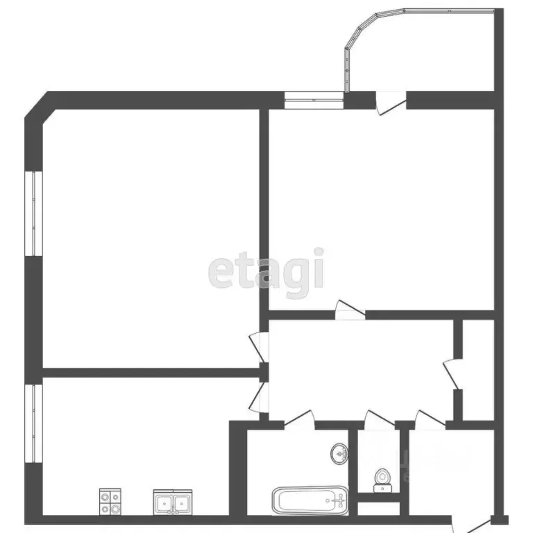 2-к кв. Мордовия, Саранск ул. Коваленко, 23 (51.8 м) - Фото 2