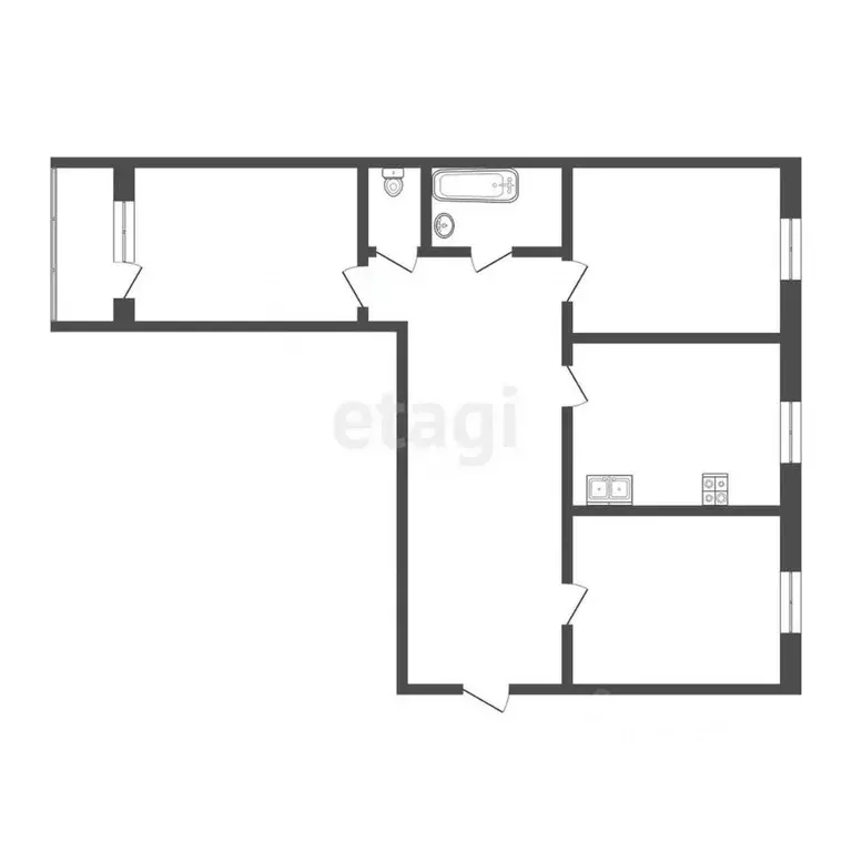 3-к кв. Оренбургская область, Оренбург Салмышская ул., 24 (67.0 м) - Фото 1