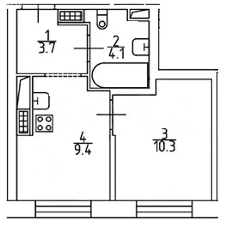 1-комнатная квартира: Санкт-Петербург, Ивинская улица, 9 (28 м) - Фото 2