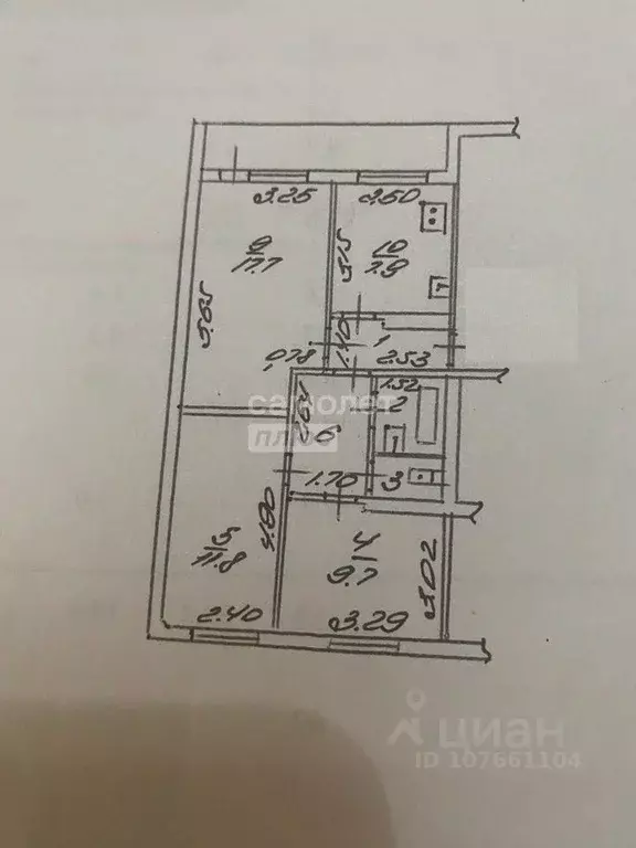 3-к кв. Липецкая область, Липецк Матырский мкр, ул. Энергостроителей, ... - Фото 2