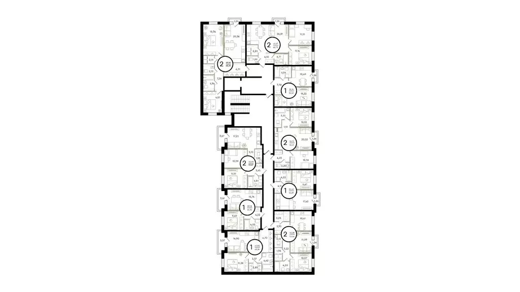 2-комнатная квартира: Тюмень, улица Александра Звягина (55.41 м) - Фото 1