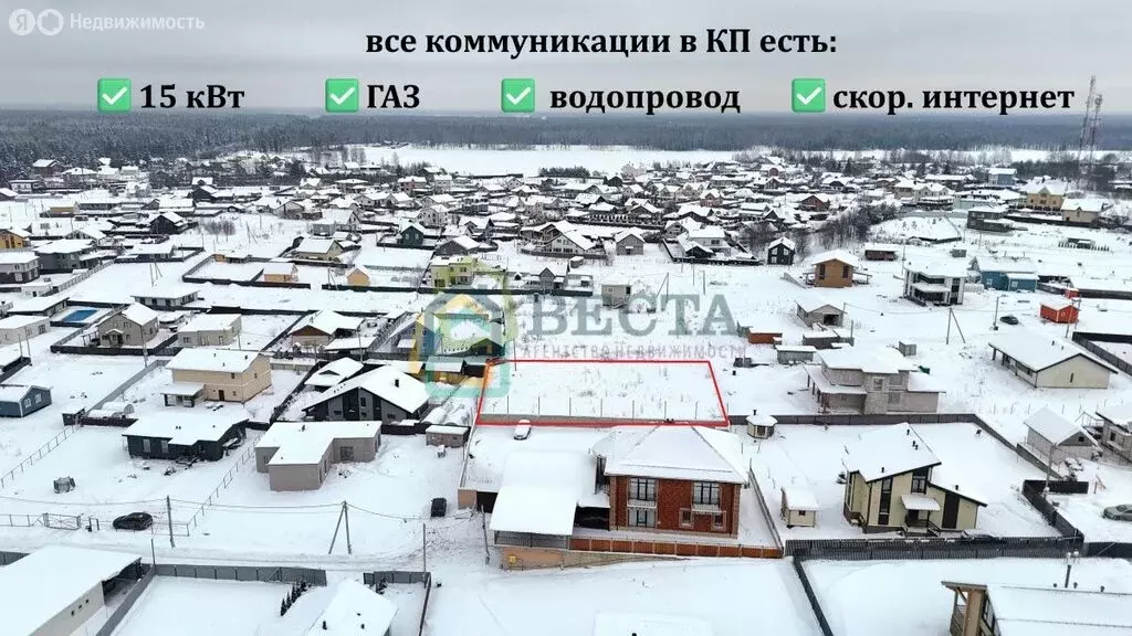 Участок в Колтушское городское поселение, коттеджный посёлок Прилесный ... - Фото 2