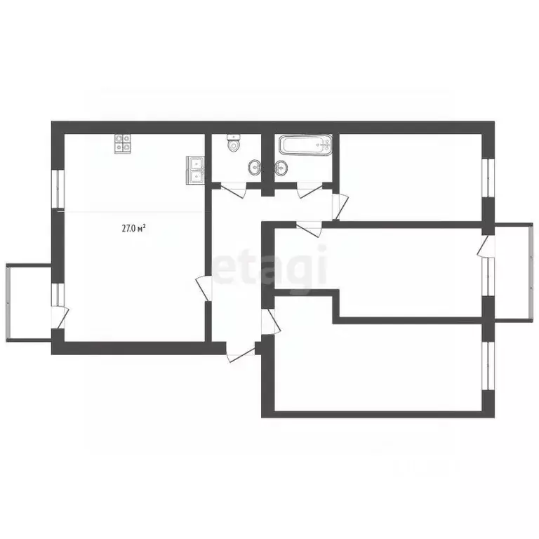 3-к кв. Ярославская область, Ярославский муниципальный округ, д. ... - Фото 2