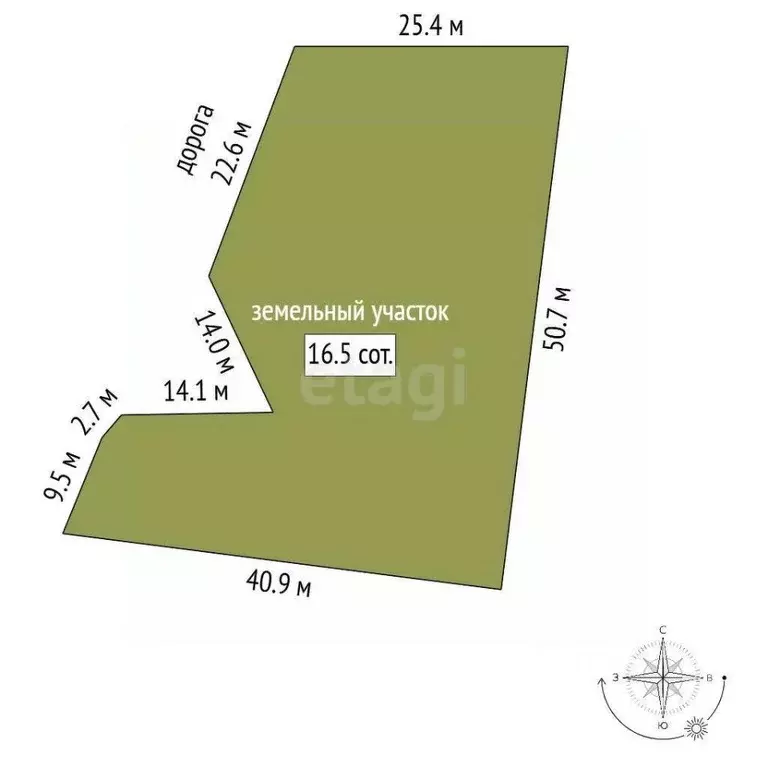 Участок в Санкт-Петербург пос. Левашово, Горское ш. (16.0 сот.) - Фото 1
