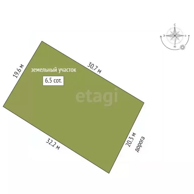 Участок в Саха (Якутия), Якутск Авиатор-1 ДСК,  (6.5 сот.) - Фото 2