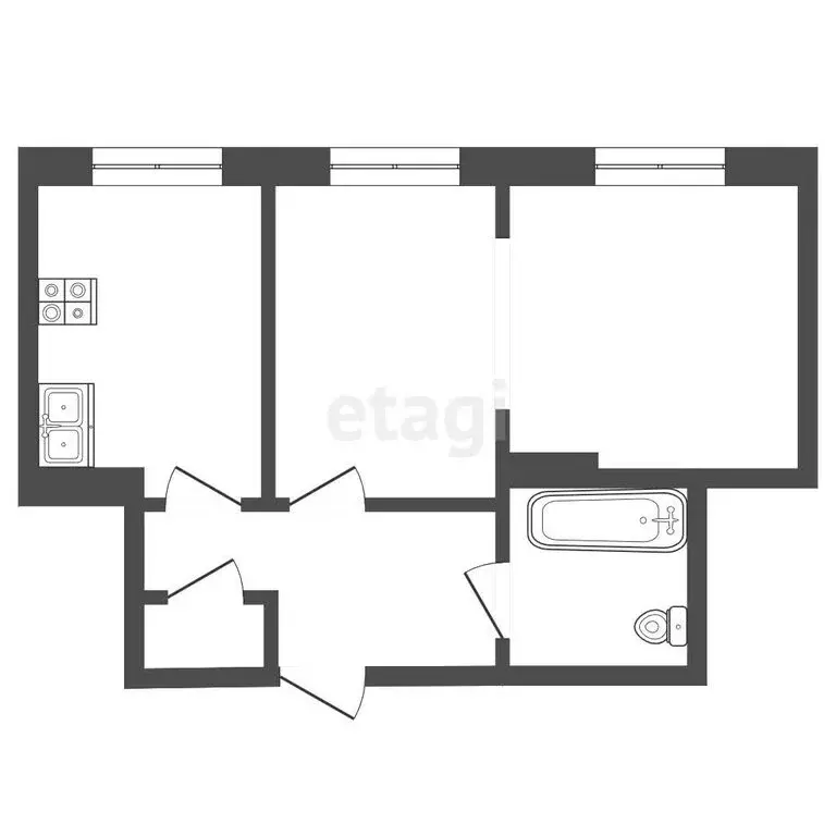 1-комнатная квартира: Петропавловск-Камчатский, Звёздная улица, 13 ... - Фото 1