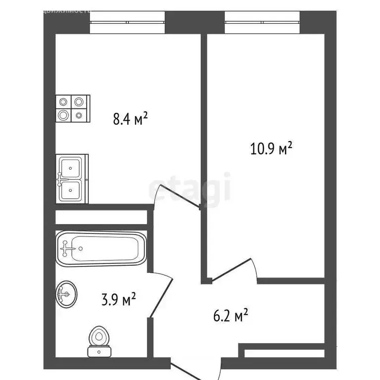 1-комнатная квартира: Пенза, улица Яшиной, 12 (29.4 м) - Фото 0