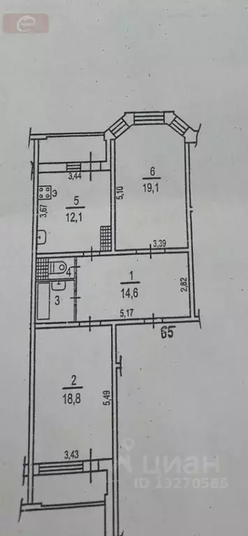 2-к кв. Воронежская область, Воронеж ул. Владимира Невского, 25/8 ... - Фото 0