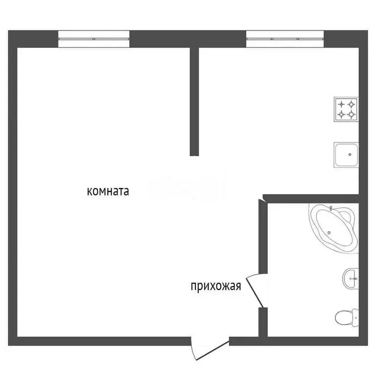 Квартира-студия: Вологда, улица Можайского, 72 (21.4 м) - Фото 1