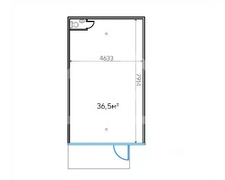 Торговая площадь в Москва Шипиловский проезд, 39К3 (37 м) - Фото 2